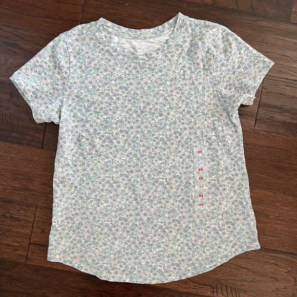 NWT Old Navy Everywear Floral T-Shirt - Size XS - Picture 5 of 8